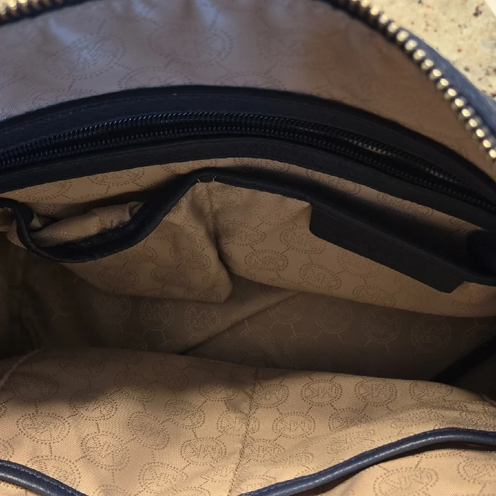 Michael Kors Blue Crossbody Bag with Silver Hardware - Picture 2 of 2